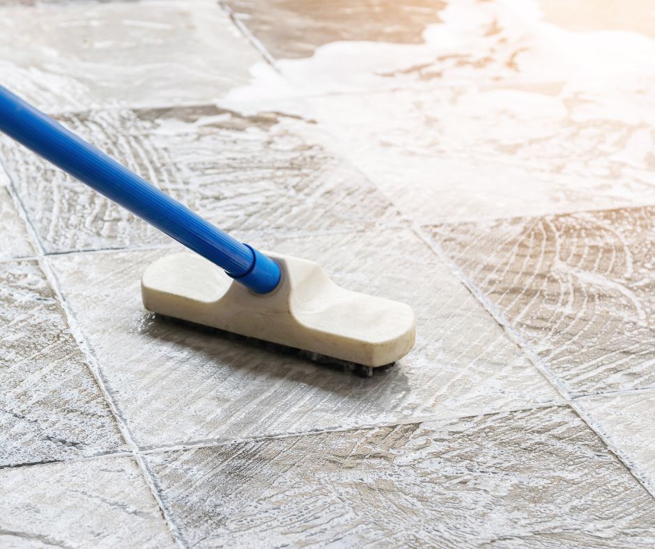 How to clean a tile floor